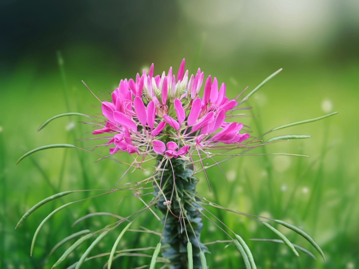 100 Candu Pink Spider Seeds - Cleome Spinosa Perennial Flower