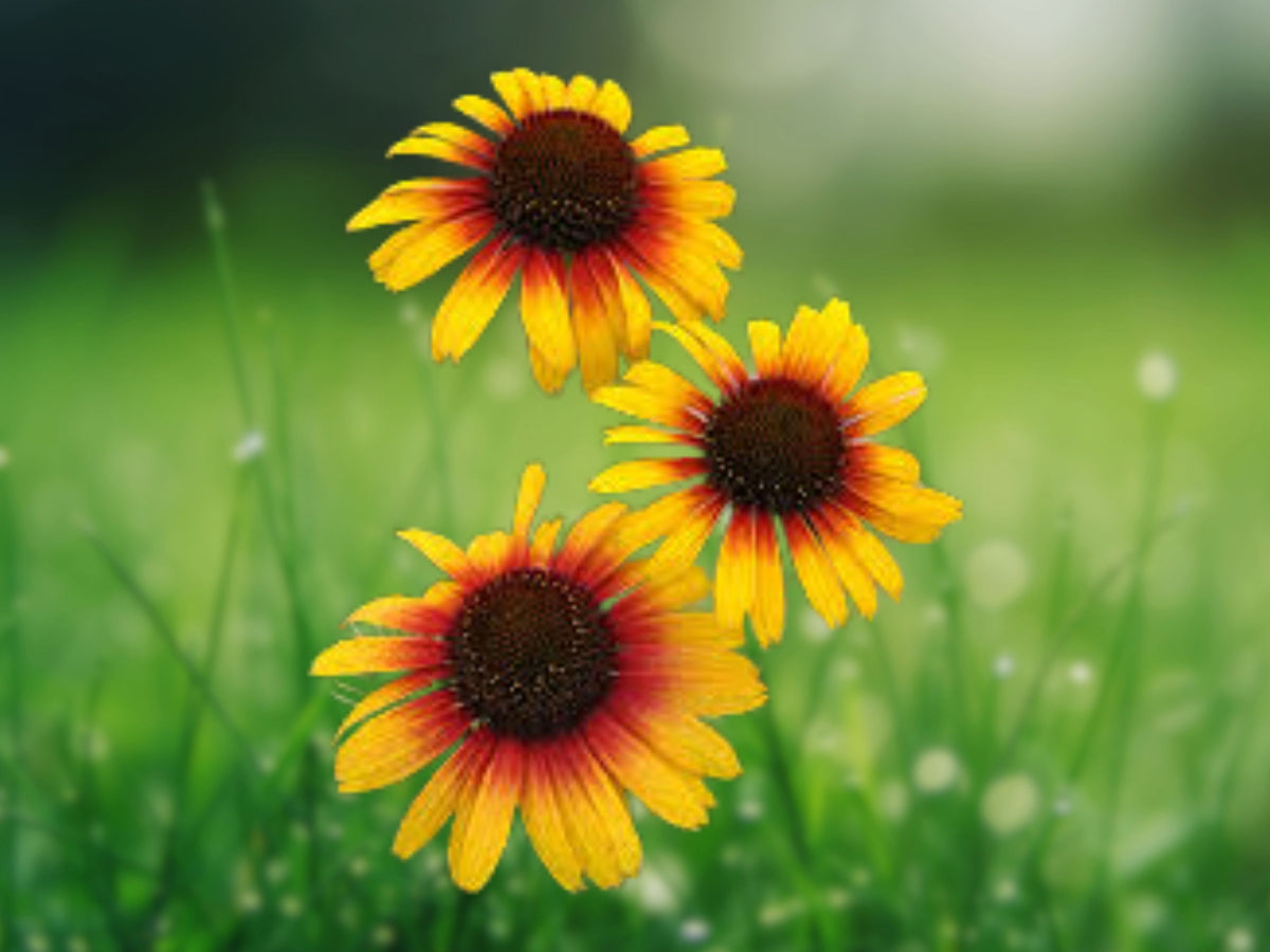 50 Yellow Orange Coneflower Seeds - Perennial Flower Seeds for Planting