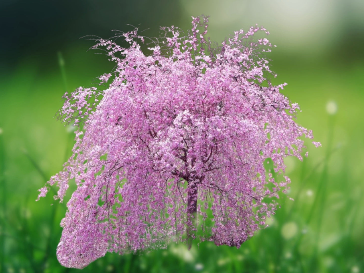 5 Seeds Weeping Purple Cherry Tree, Flowering Japanese Ornamental, Rare Exotic