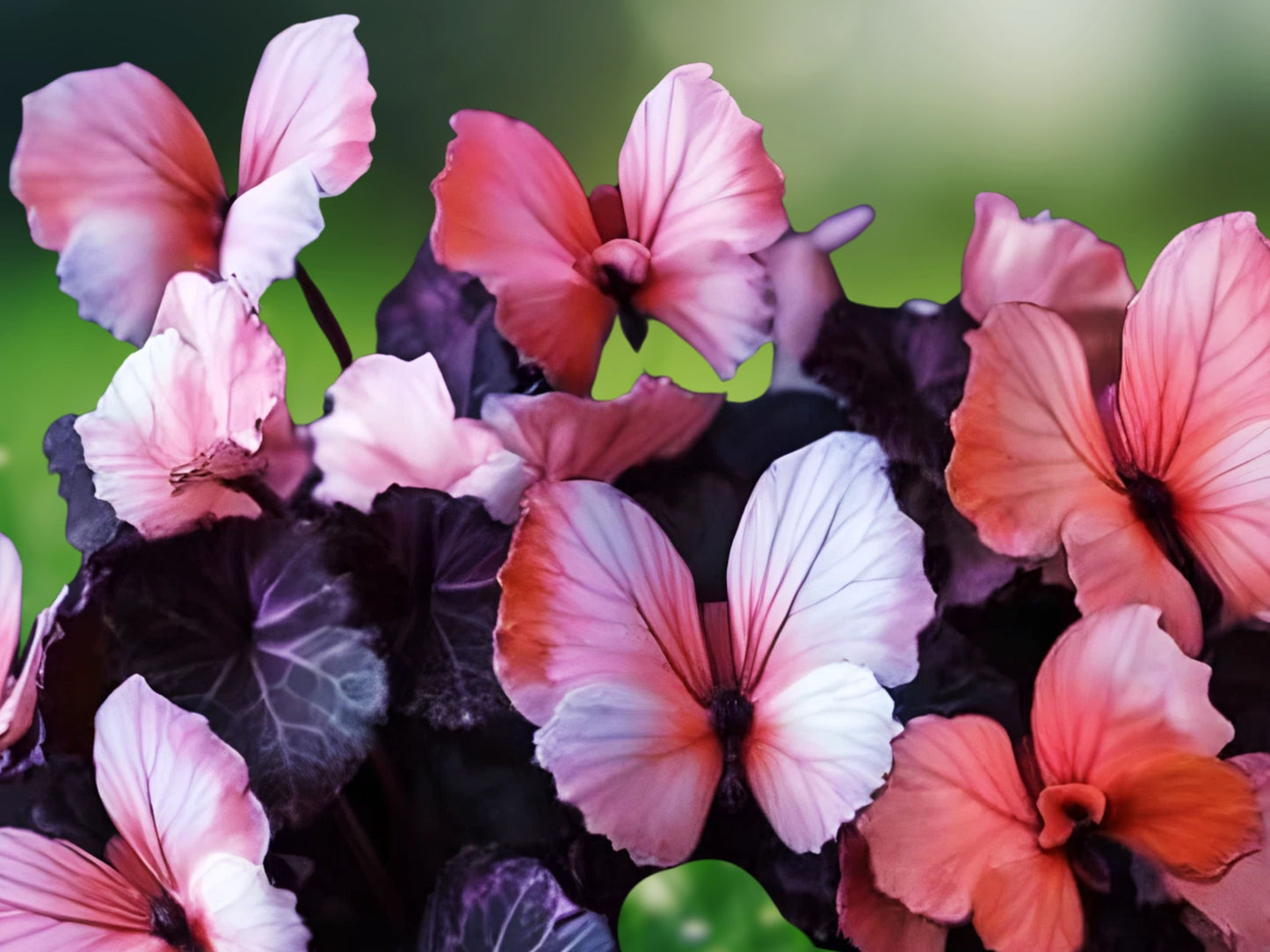 50 Heirloom Pink Butterfly Coleus Seeds - Rare Ornamental Foliage Plant for Shade Garden
