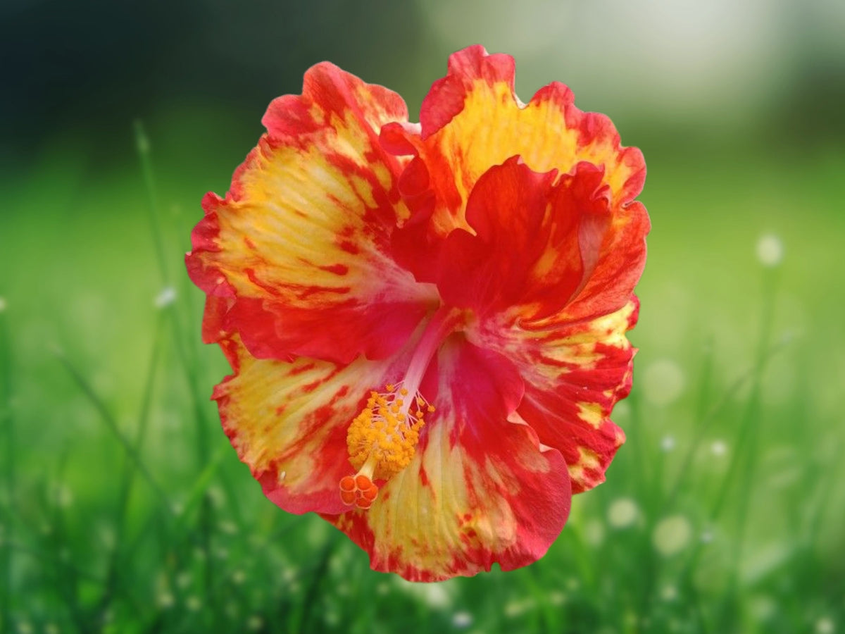 20 Hibiscus Seeds – Pink Yellow Orange Flower Seeds for Planting
