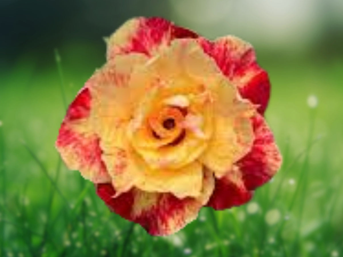 4 Orange Red Desert Rose Seeds - Adenium Perennial Flower Seeds