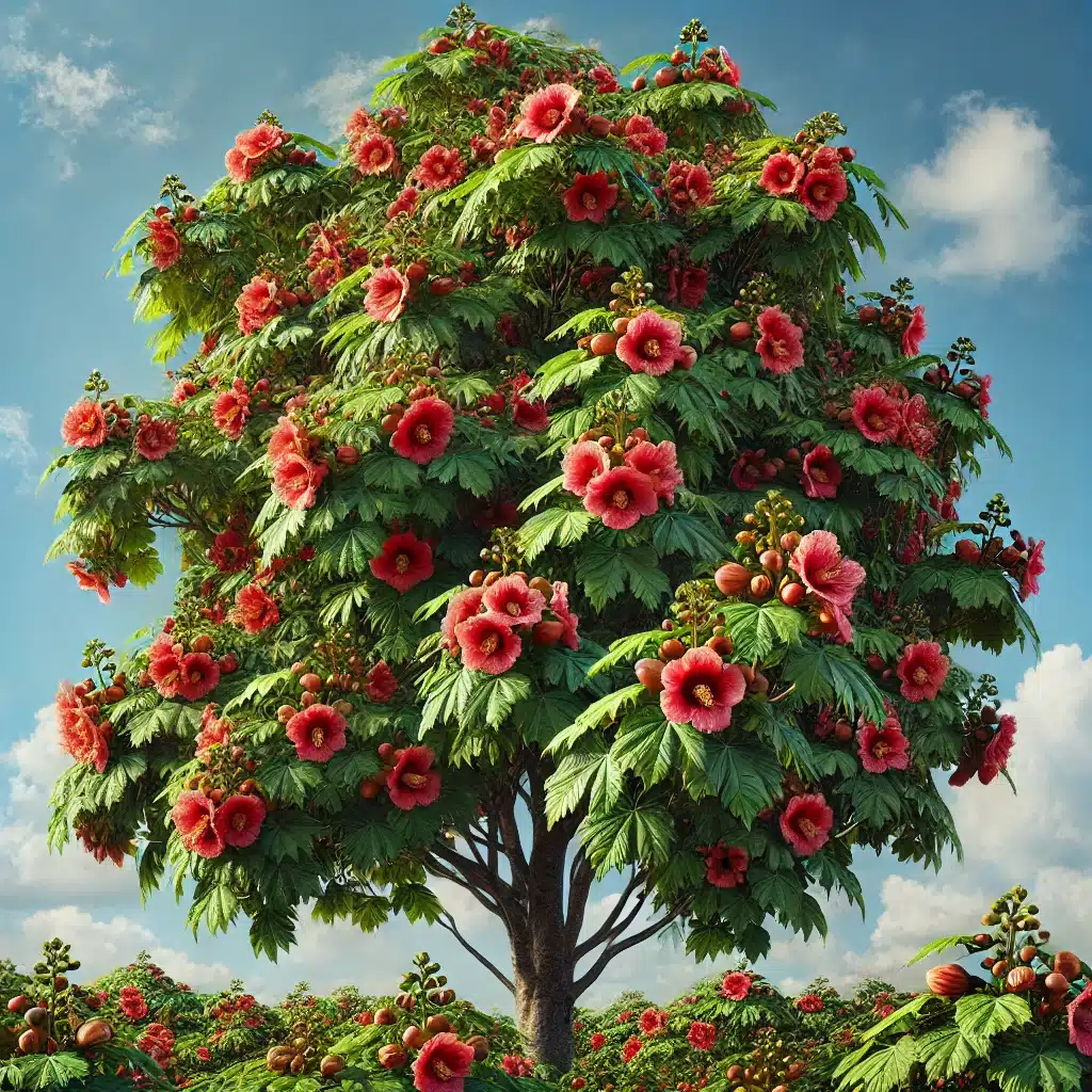 Portia Tree Starter Plant - Thespesia grandiflora 12β-24β | Tropical Flowering Tree for Garden