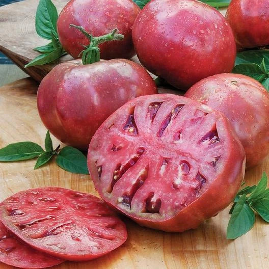 Cherokee Purple Tomato Seeds - Indeterminate Heirloom Beefsteak Variety - Non-GMO - 60 Seeds
