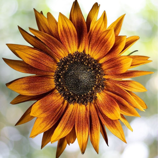 100 Sunflower Seeds - Rare Red Sun Orange Heirloom Flower Seeds