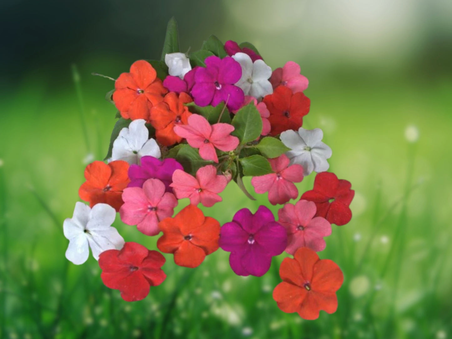 50 Tango Mix Impatiens Seeds Flower Seed Flowers Annual Bloom 418