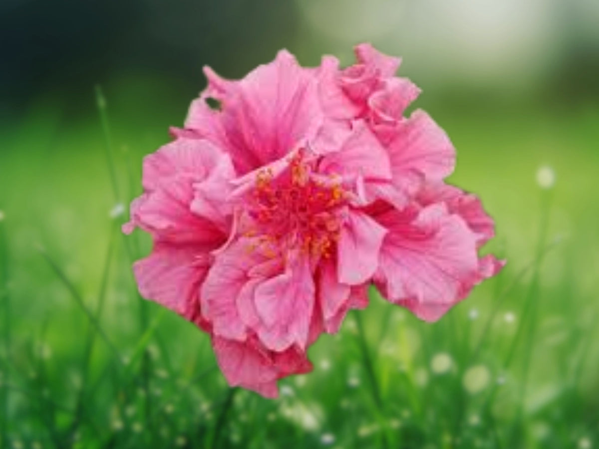 20 Double Bright Pink Hibiscus Seeds – Perennial Flower Seeds for Planting
