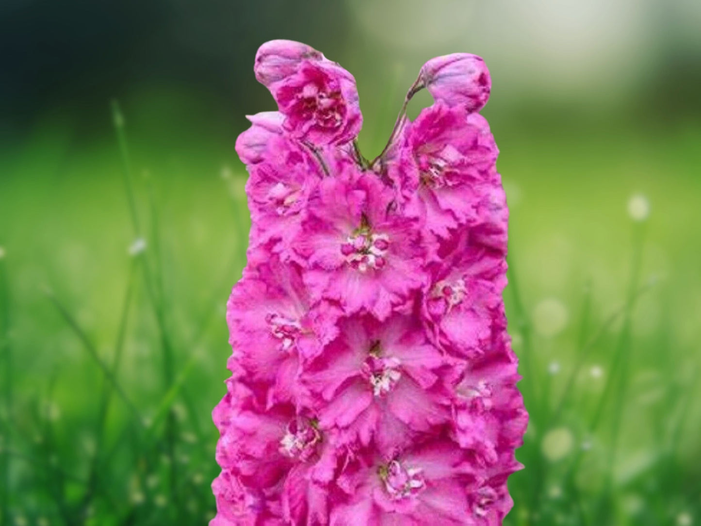 50 Bright Pink Delphinium Seeds Perennial Garden Flower Bloom