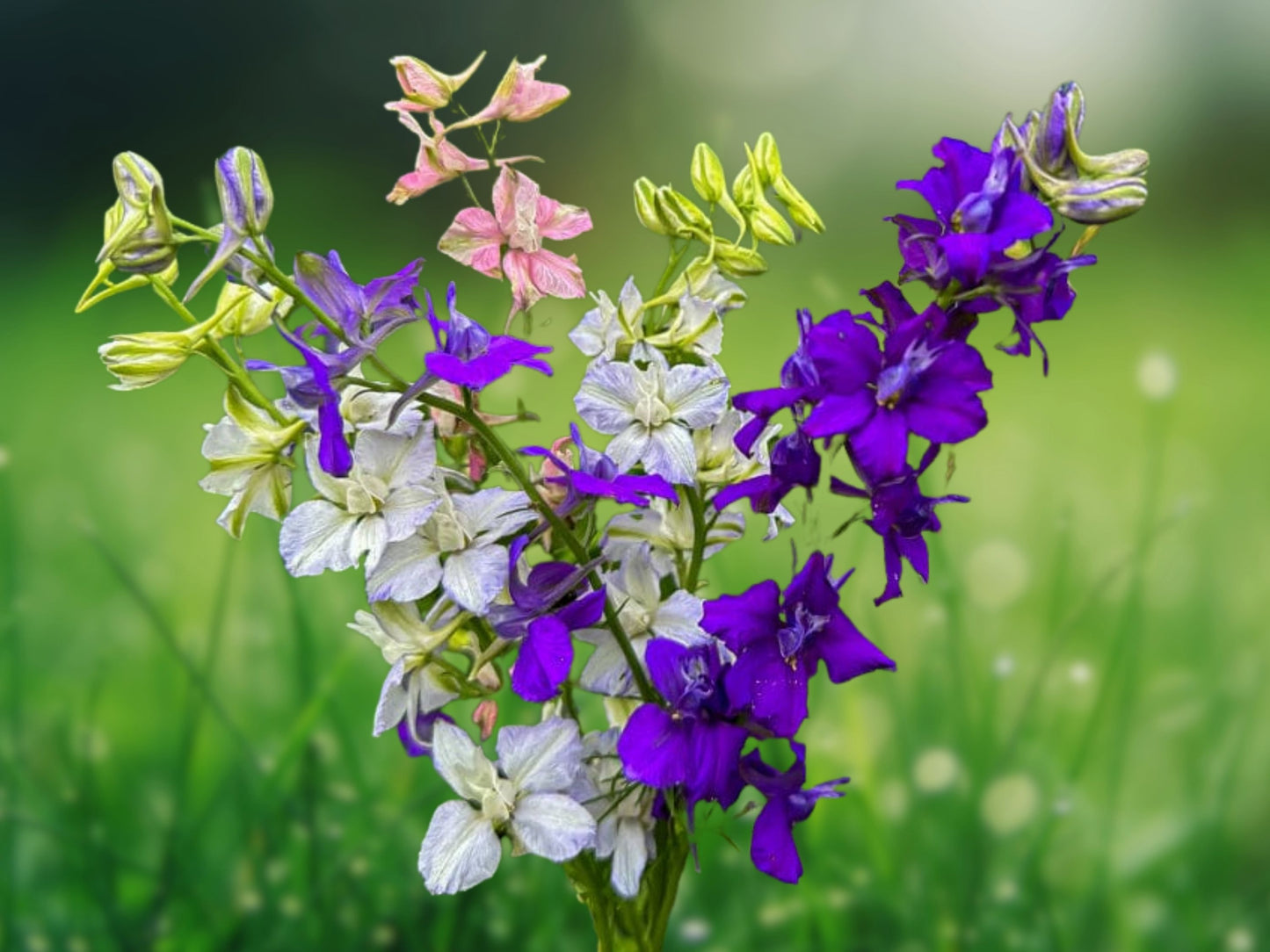 50 Rocket Mix Delphinium Seeds Perennial Garden Flower Seed Flowers