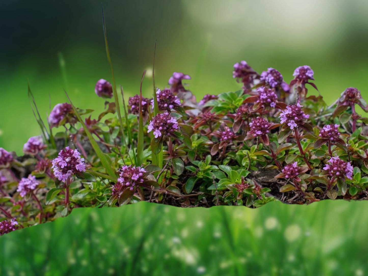 300 Creeping Thyme Seeds - Ground Cover Perennial for Walkways, Rock Gardens, Lawn Alternative