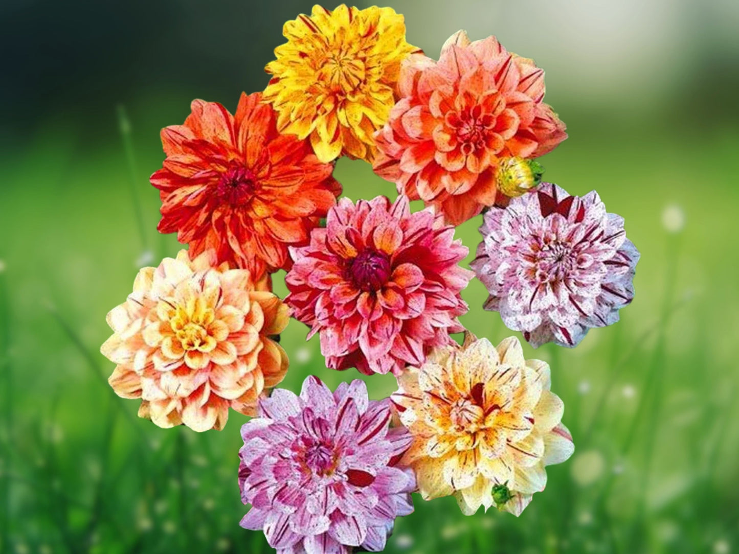 25 Seeds Rembrandt Dahlia Perennial Flower Seeds for Cutting Garden