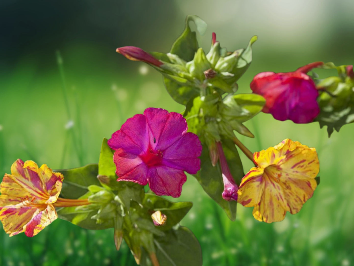 25 Mixed Four O'Clock Seeds | Fragrant Perennial Flower | 4 O'Clock Mirabilis Jalapa Heirloom
